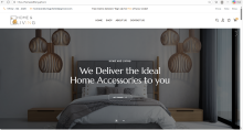 Home & Living e-commerce website screenshot